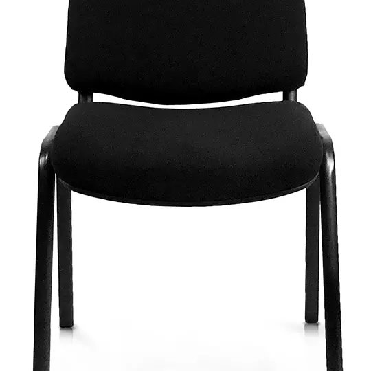 Silla fija ERGO mod. 1620 sin descansa brazos asiento en tela color negro