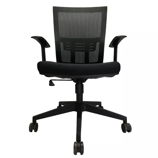 LM-Silla ejecutiva ERGO mod. Trento con descansa brazos color negro