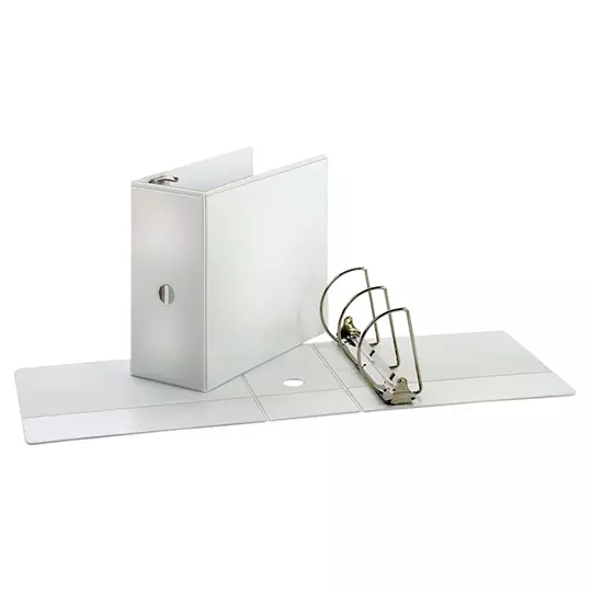 Carpeta panorámica Cardinal carta blanca herraje de 5 pulgadas "D"