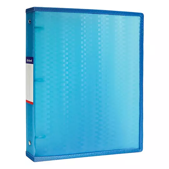 Carpeta de argollas Oxford carta color azul herraje de 1 pulgada "O"