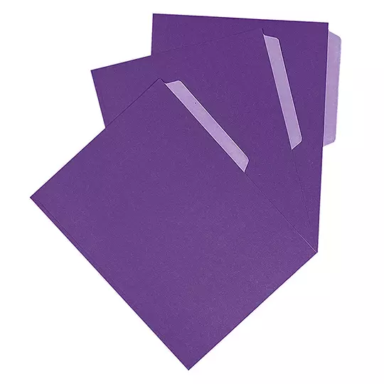 Folder de color Pendaflex carta color violeta ceja 1/2 caja con 25 pzas