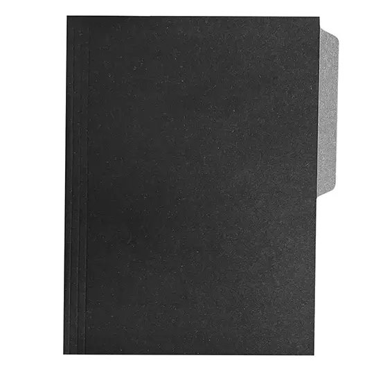 Folder de color Pendaflex carta color negro ceja 1/2 caja con 50 pzas