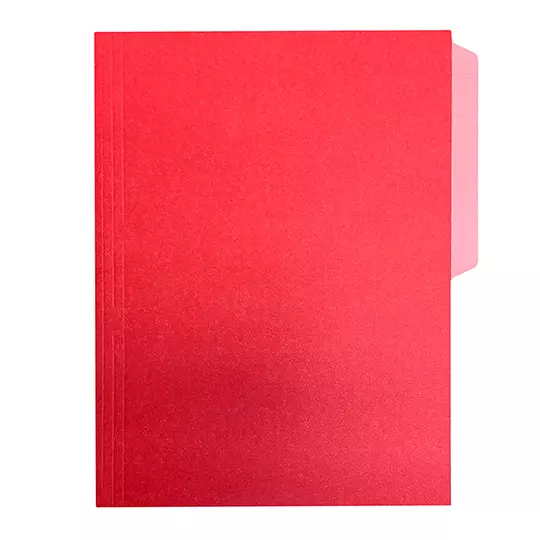Folder de color Pendaflex carta color rojo ceja 1/2 caja con 50 pzas