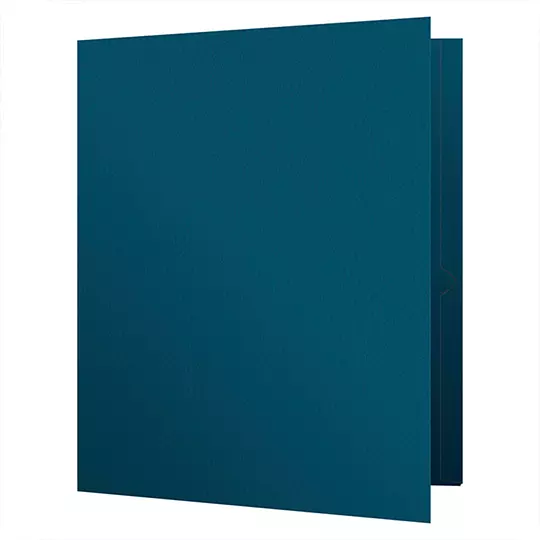 Folder con doble solapa Oxford carta color azul caja con 25 pzas