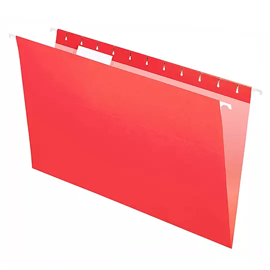 Folder colgante Pendaflex oficio color rojo caja con 25 pzas