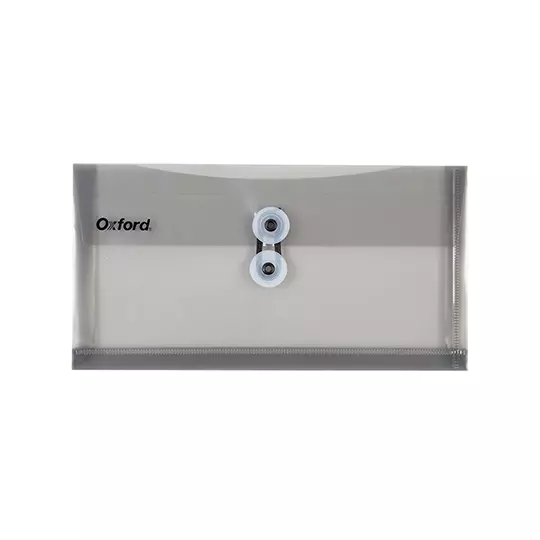 Sobre plástico Oxford con hilo tamaño cheque color gris 1 pieza