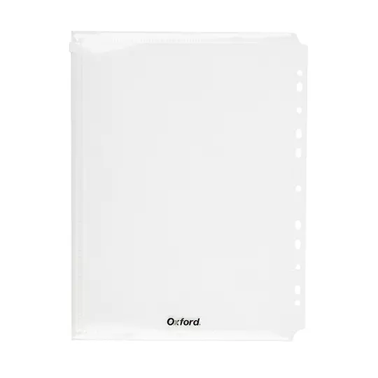 Sobre plástico para carpeta Oxford cartatransparente con zip 1 pieza