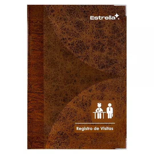 Libro de registro de visitas estrella.