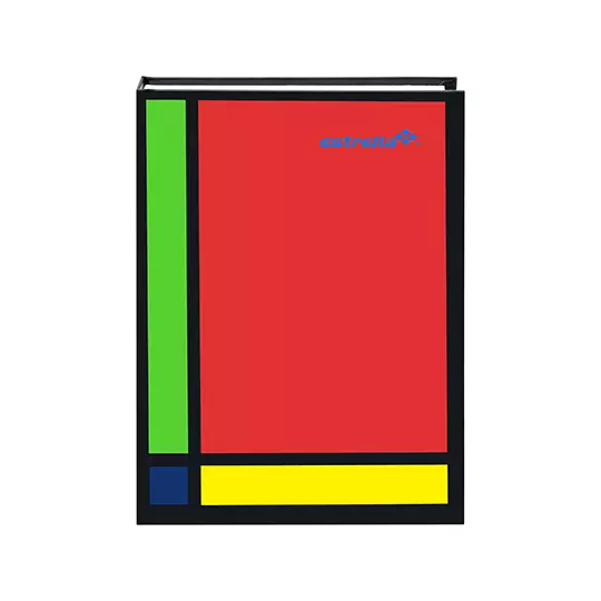 Libreta 1/4 pasta dura forma francesa Estrella cuadro chico 5 mm 192 hojas