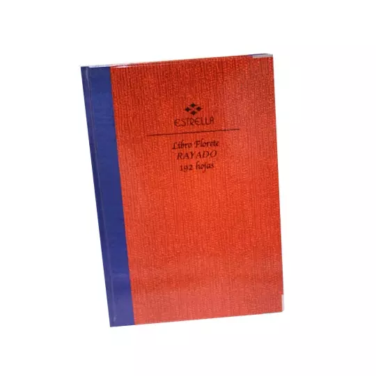 LIBRO FLORETE FORMA FRANCESA RAYA 1 PIEZA 192 HOJAS