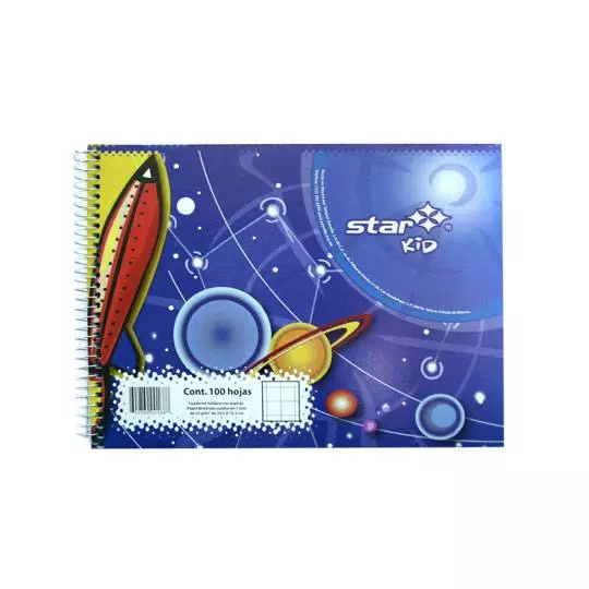 Cuaderno espiral forma italiana Estrella cuadro grande 7mm 100 hojas