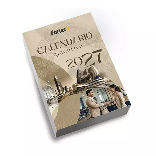 Calendario Ejecutivo Fortec 2027 de 9.5 x 13.5 cm