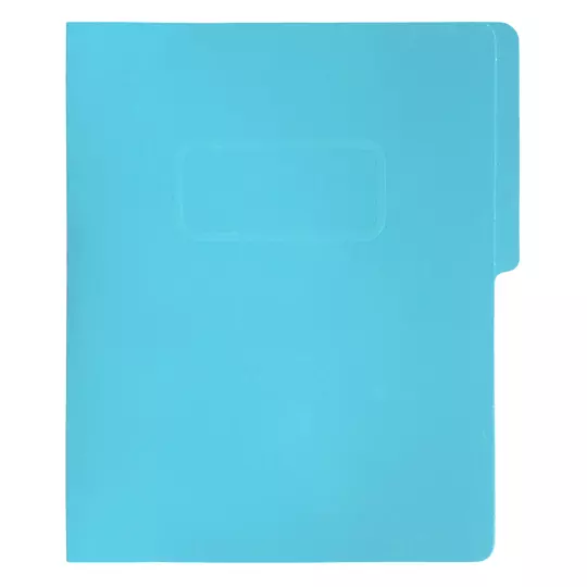 Carpeta pressboard con broche Fortec carta color azul claro, paquete c/10 pza