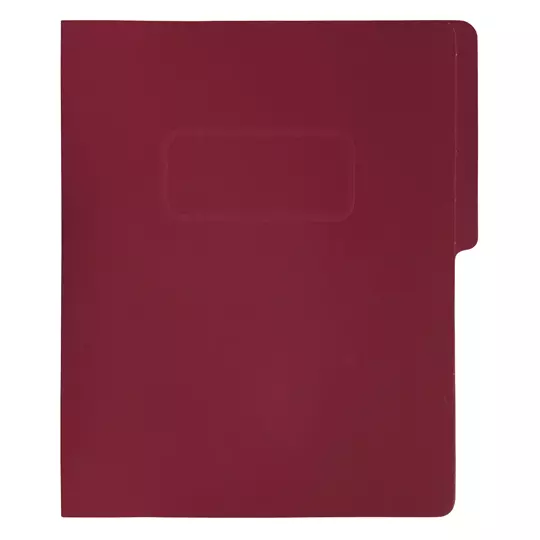 Carpeta pressboard con broche Fortec carta color caoba, paquete con 10 piezas