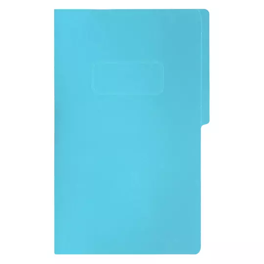 Carpeta pressboard con broche Fortec oficio color azul claro paquete c/10 pzs