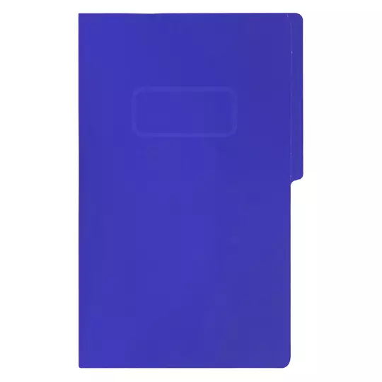 Carpeta pressboard con broche Fortec oficio color azul rey, paquete c/10 pzas