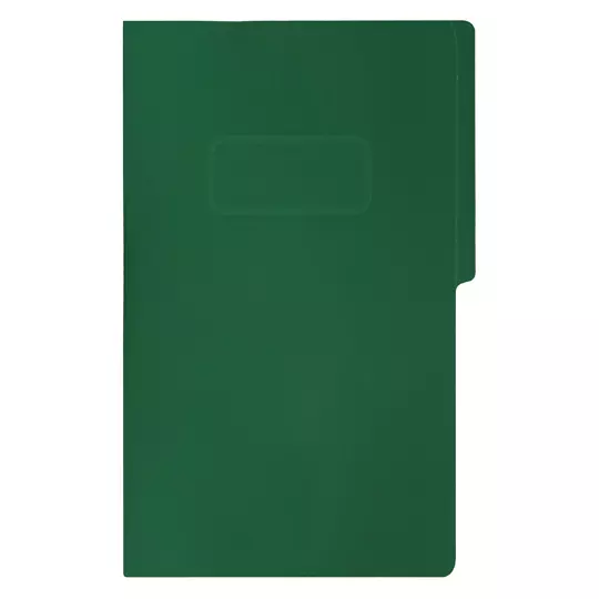 Carpeta pressboard con broche Fortec oficio color verde obscuro, c/10 pzas