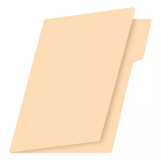 Folder manila Fortec carta color crema ceja 1/2 caja con 100 pzas