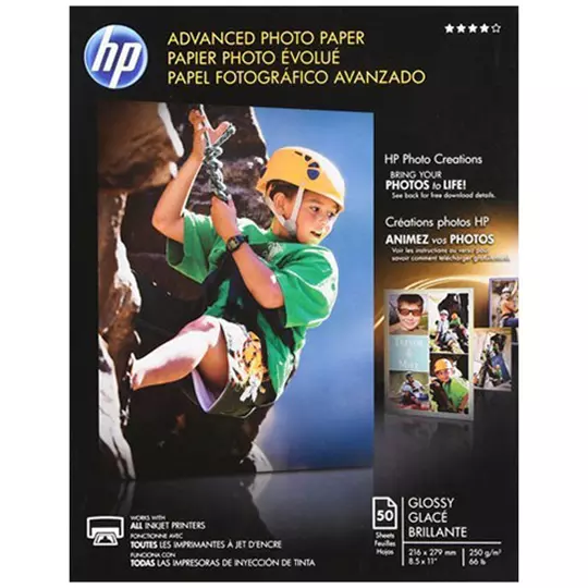 HP Papel fotográfico avanzado. 