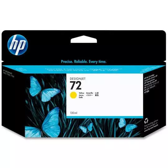 Cartucho de tinta HP 72 de 130ml amarillo