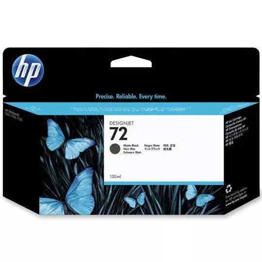 Cartucho de tinta HP 72 de 130ml negro.