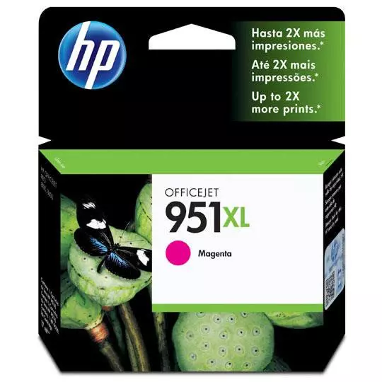 Cartucho de tinta magenta HP 951xl.