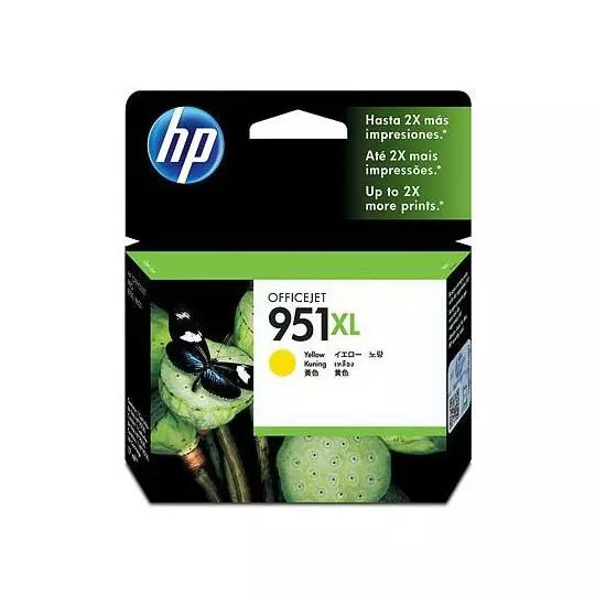 Cartucho de tinta amarilla HP 951xl.