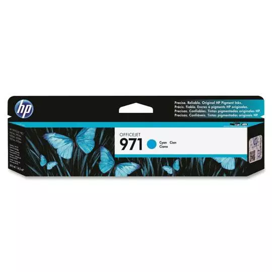 Cartucho de tinta cian HP 971.