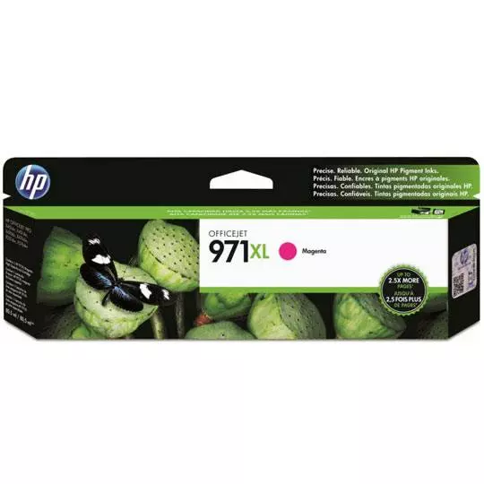 Cartucho de tinta magenta HP 971xl.