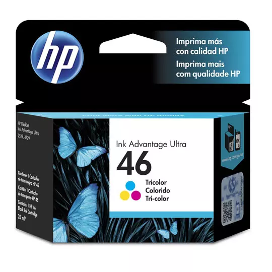 Cartucho de tinta tricolor HP 46 adva.