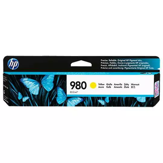 HP 980 amarillo original ink cartridg.