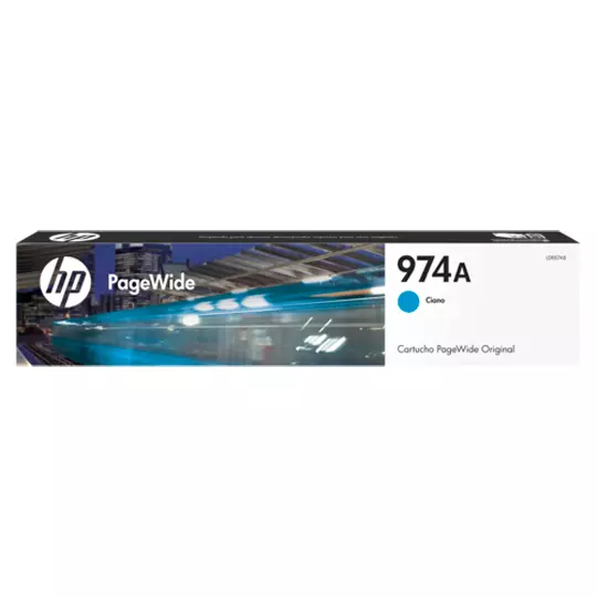 Cartucho pagewide HP 974a cian.
