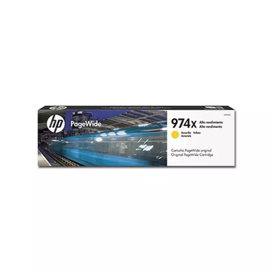 Cartucho pagewide HP 974x amarillo.