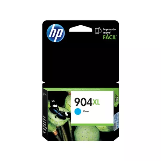 Cartucho de tinta cian HP 904xl.