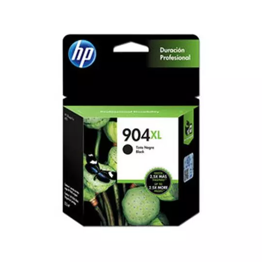 Cartucho de tinta negra HP 904xl.