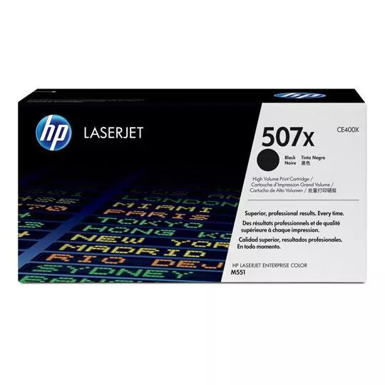 HP 507x black laserjet toner cartridg.