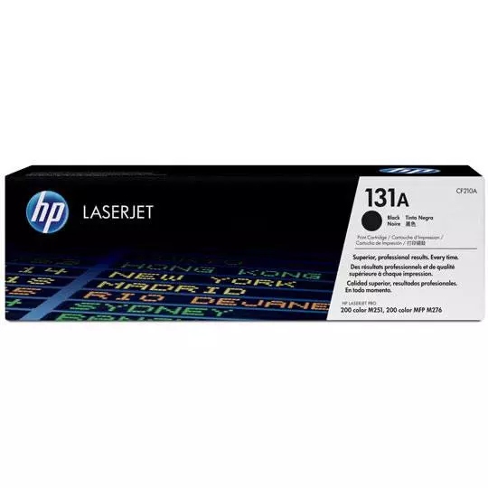 Cartucho de tóner negro HP 131a.