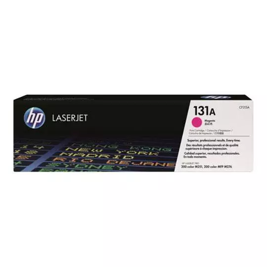 Cartucho de tóner magenta HP 131a.