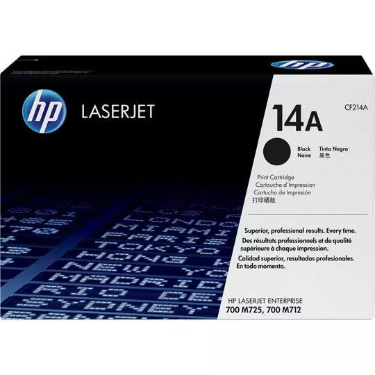 Cartucho de tóner negro HP 14a.