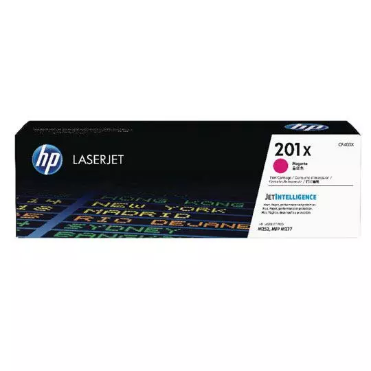 Cartucho de tóner magenta HP 201x.