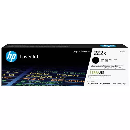 HP LASERJET 222X DE ALTO RENDIMIENTO, NEGRO