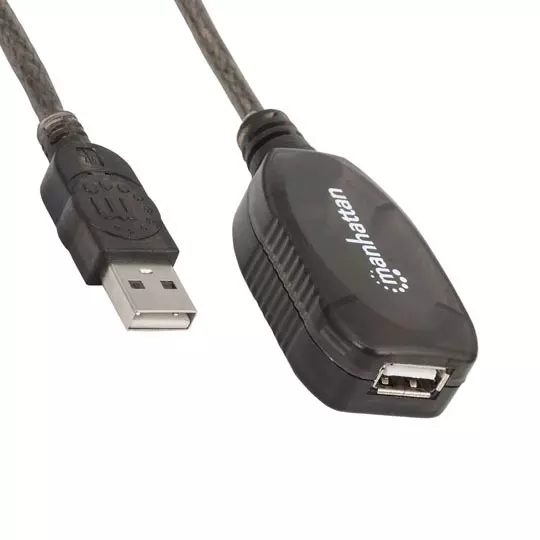 Cable Manhattan extension activa USB v2.0