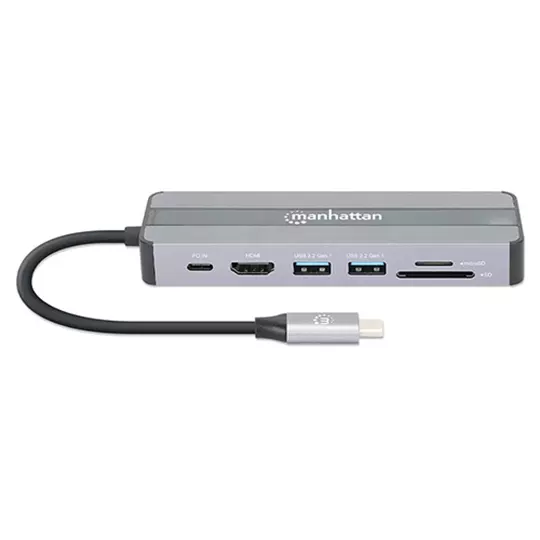 Docking Station Manhattan USB-C 7 puertos