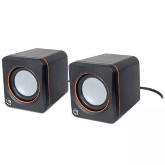 Bocinas serie 2600 USB Manhattan cubo.