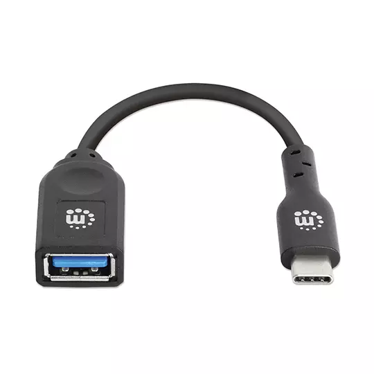 Cable Manhattan USB-C v3.1 15cm azul. 