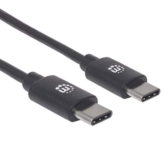 Cable USB-C Manhattan USB C Macho a Macho 2 Metros Negro