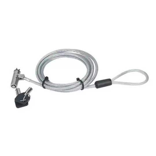 LM-Candado de Llave para Laptop Manhatta 2 Metros Negro