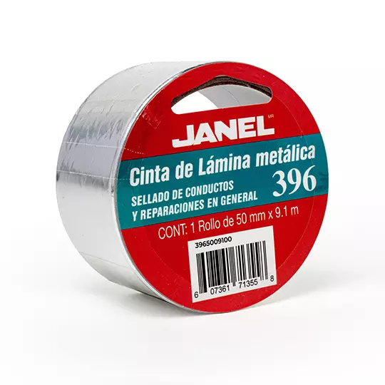 Cinta de lamina metalica Janel 50 mm x 9.1m, 1 pieza
