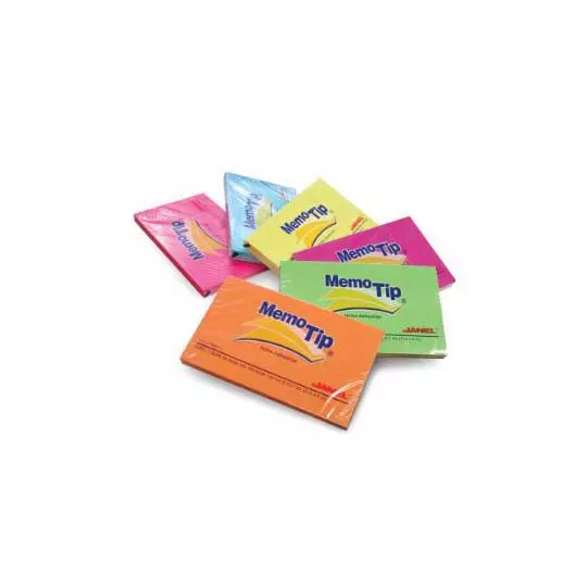 Notas adhesivas neon 7.62 x 12.7 cm. Block con 100 hojas