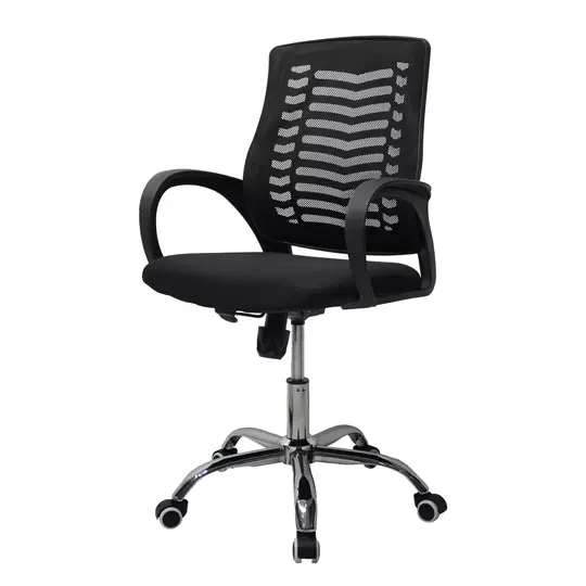 Silla ejecutiva MUNDO IN mod. 108 respaldo en malla y asiento en tela